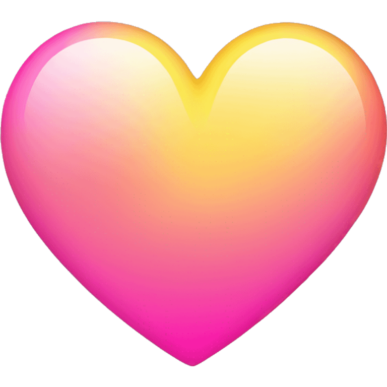 heart yellow to pink gradient emoji