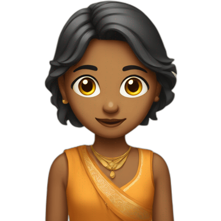 an indian young girl emoji