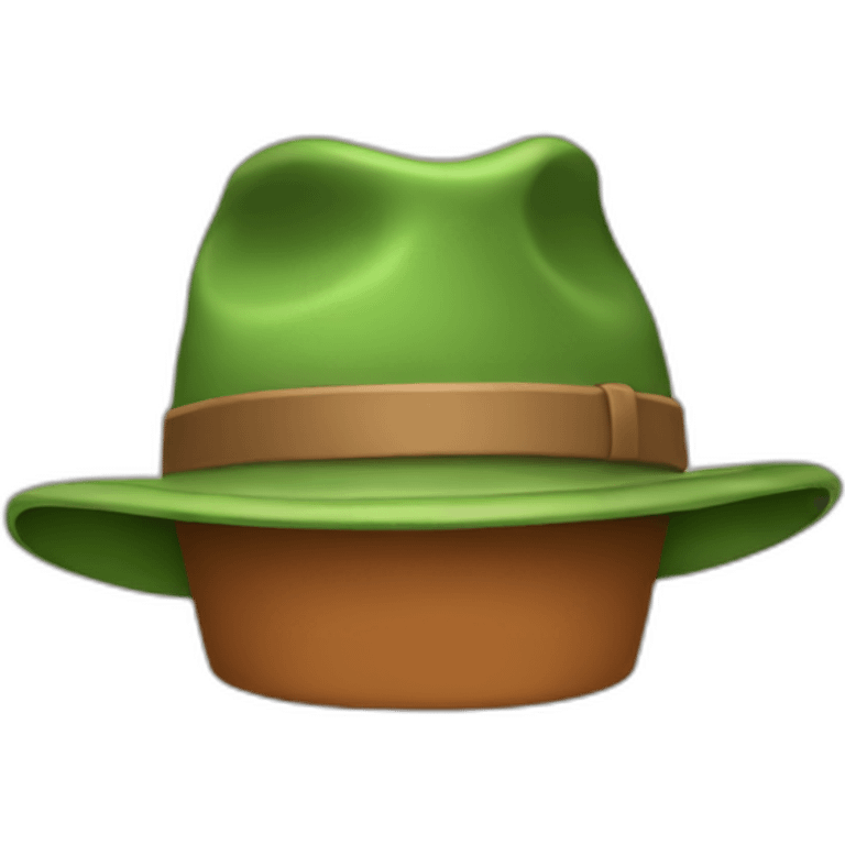 Pot down hat emoji