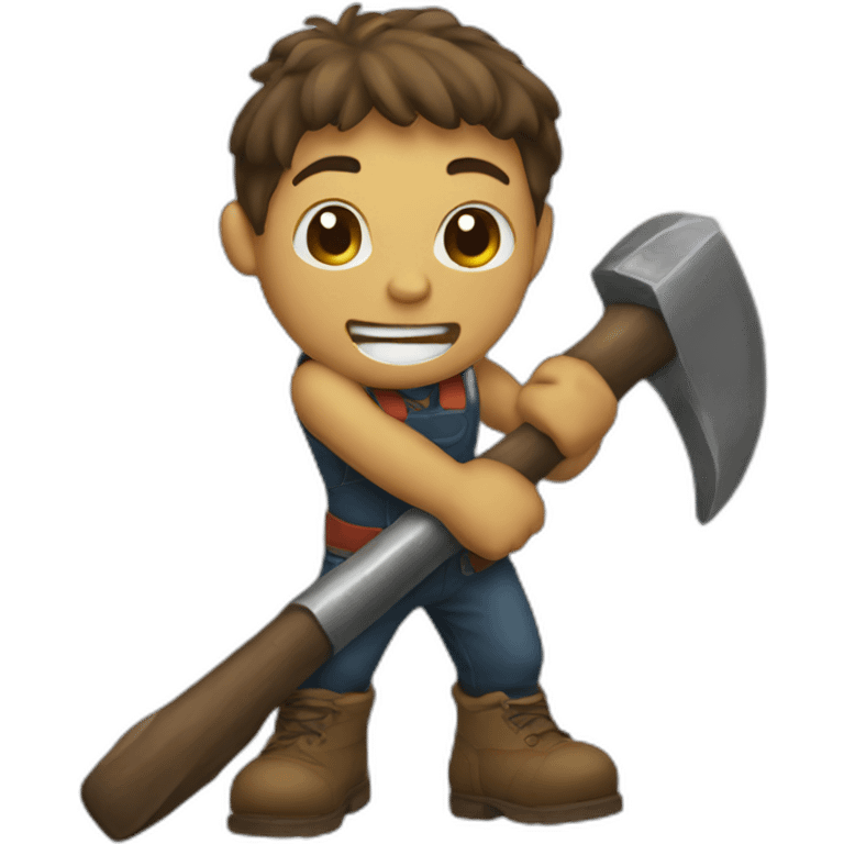 Hammer boy emoji