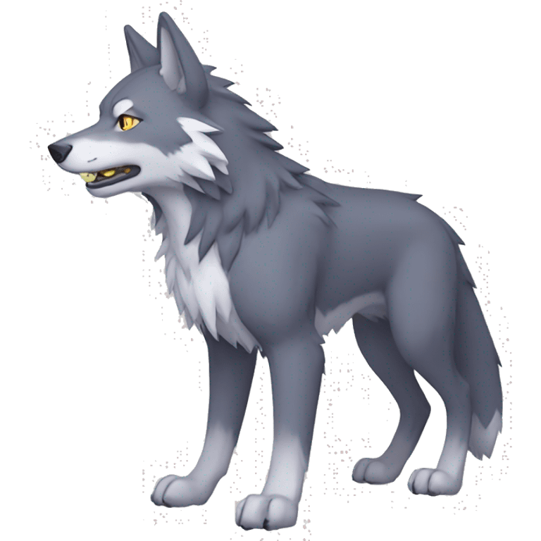 Digimon-Wolf full body emoji