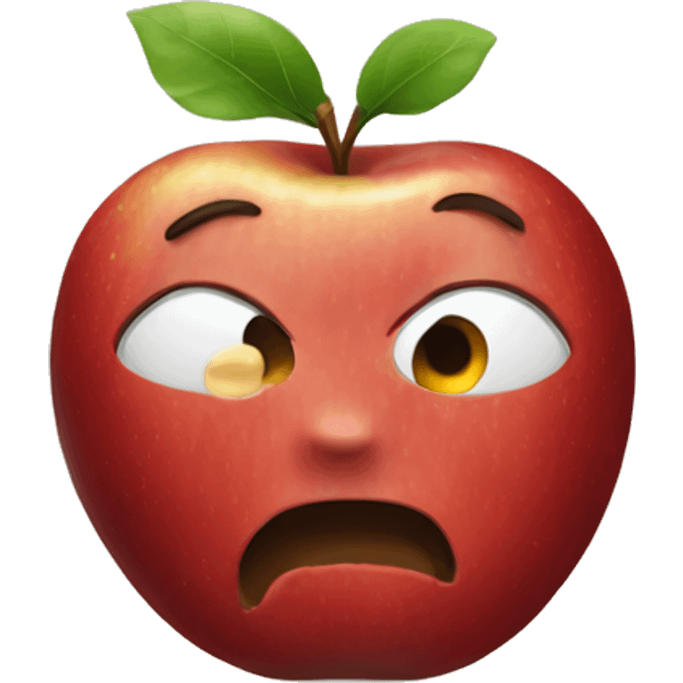 an apple emoji