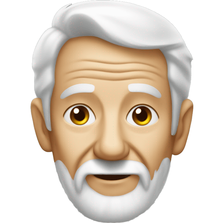 Old man after bike marathon  emoji