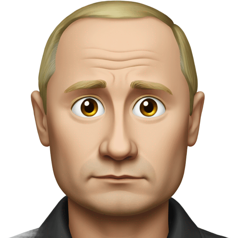 sad putin photorealistic serious emoji