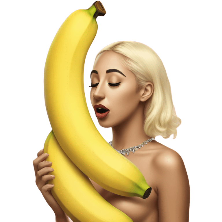 Kali Uchis kissing a banana  emoji