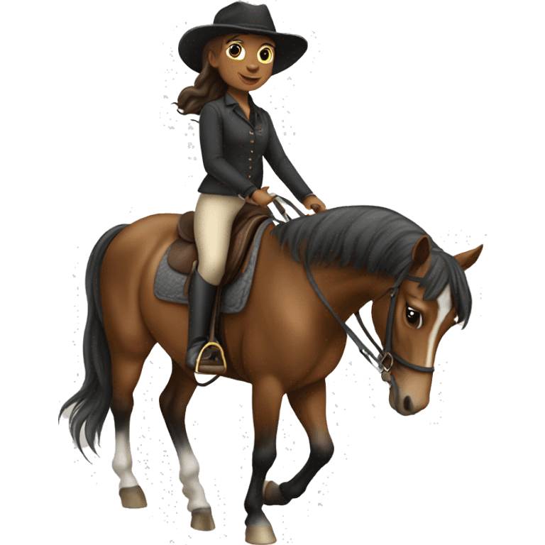 Horse riding girl emoji