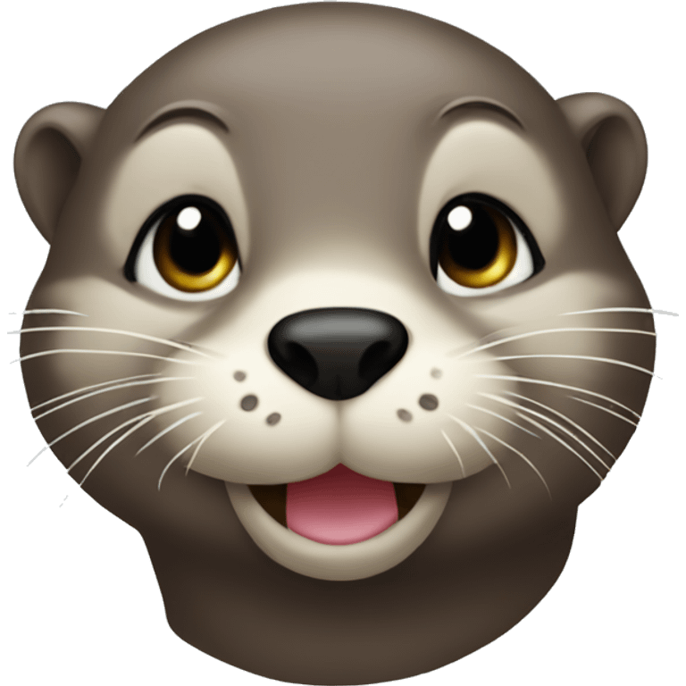 otter kissy face emoji