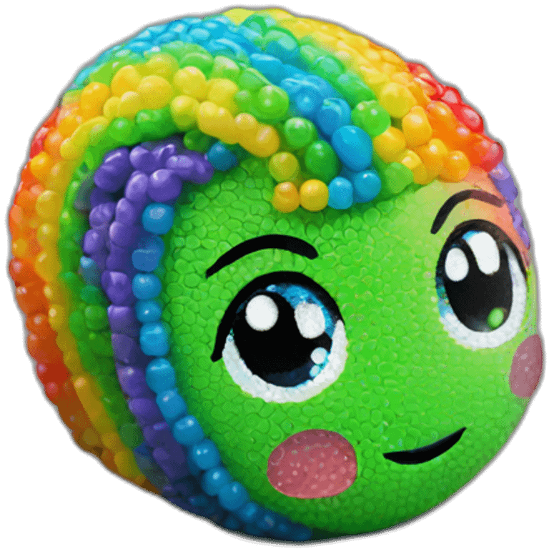 Baby rainbow bead emoji