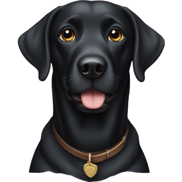 Black lab emoji