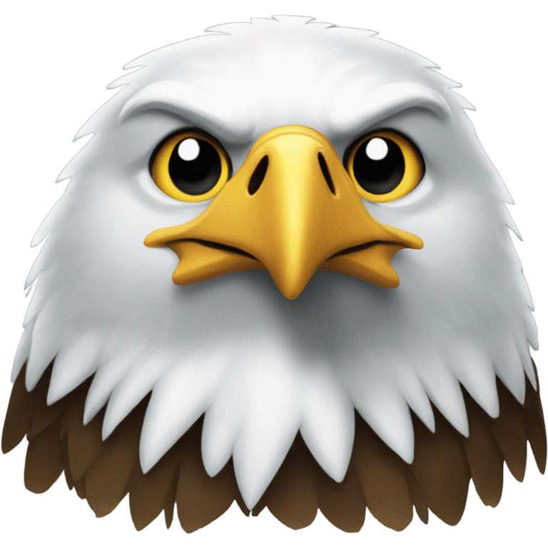 Eagle smiling emoji