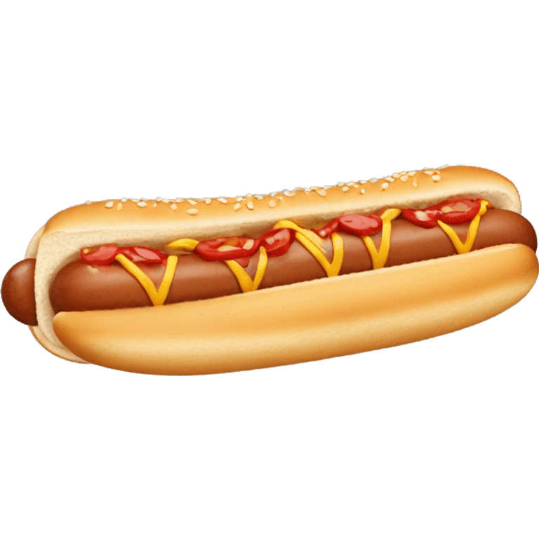 Weiner in a hotdog bun emoji