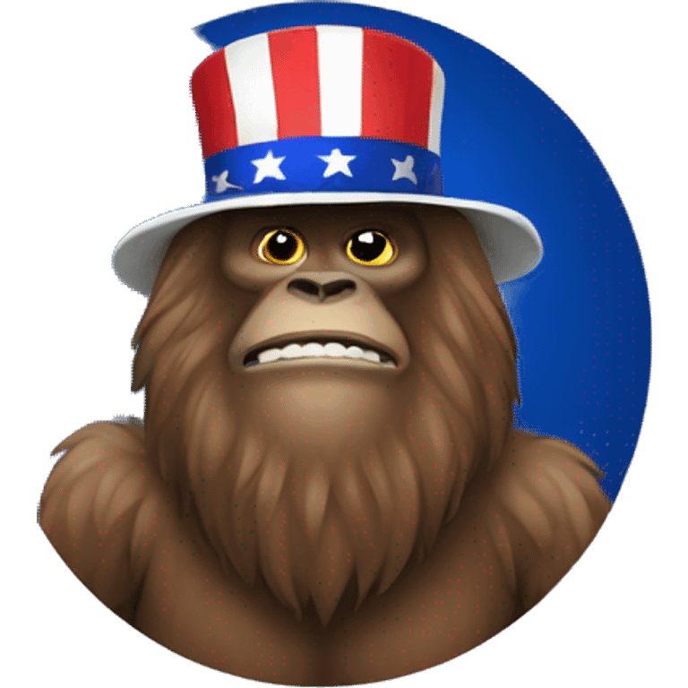 Patriotic Sasquatch  emoji