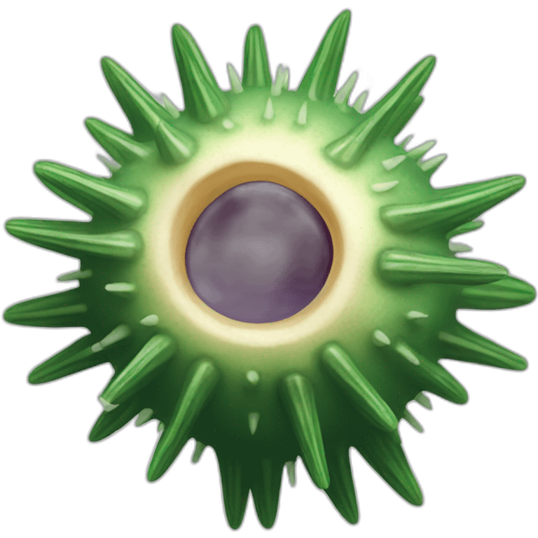 green sea urchin emoji