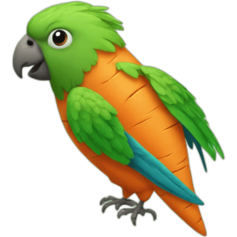 Carrot parrot emoji