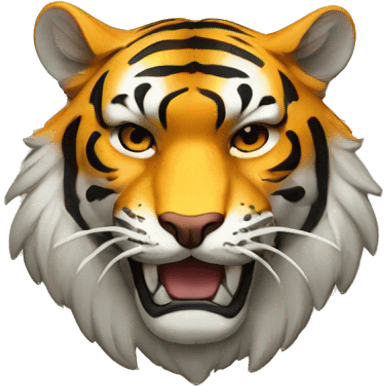 Escudo con un tigre emoji