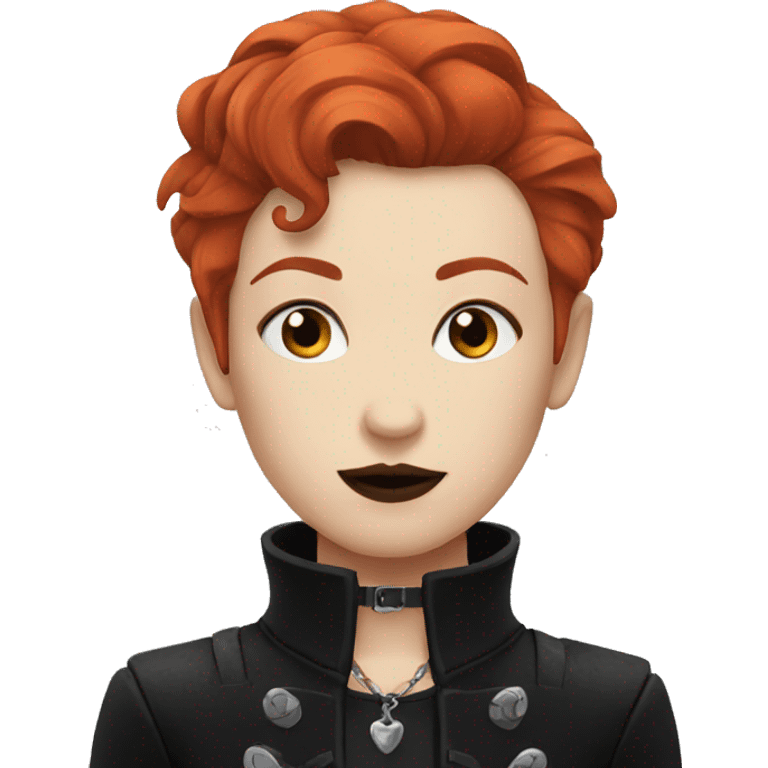 redhead goth emoji