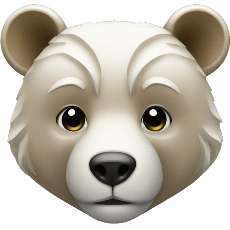 Diamond bear head  emoji