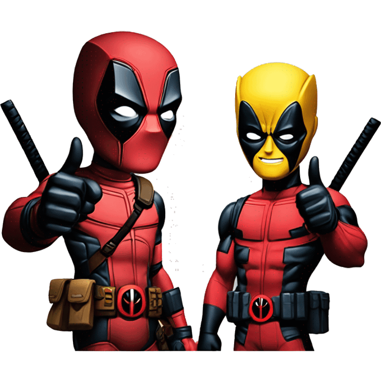 Deadpool and wolverine thumbs up emoji