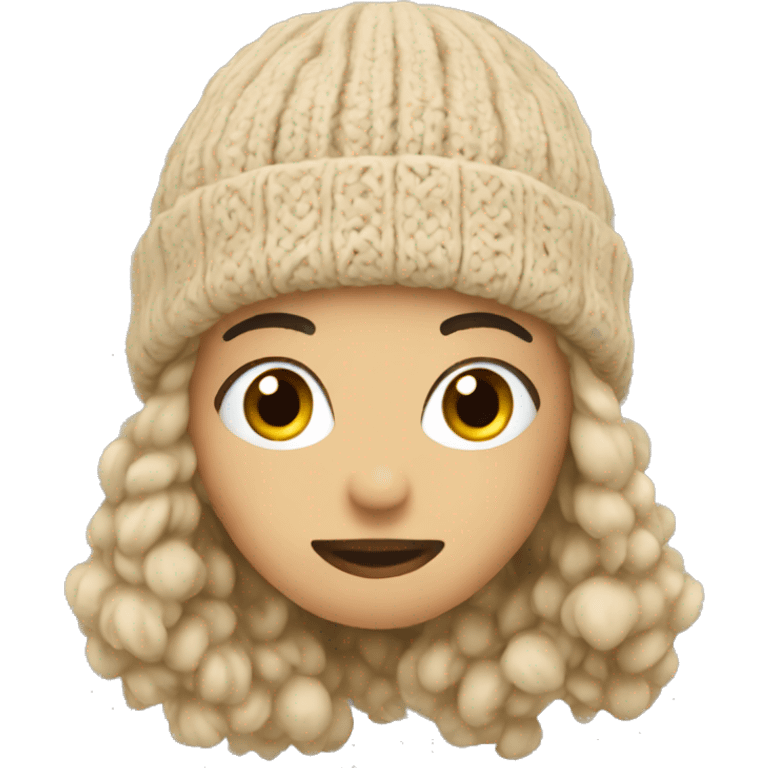 beige winter beanie emoji