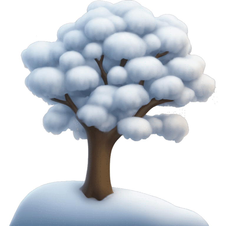 snowy tree emoji