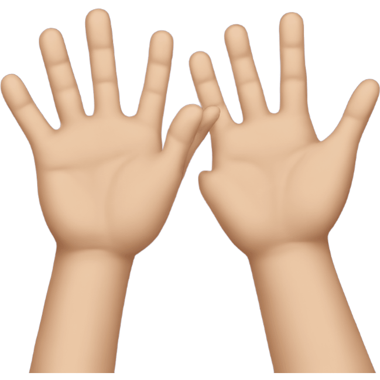 A pair of hands viewed from the back  emoji