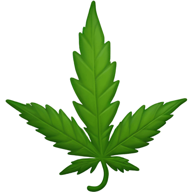 Marijuana leaf laughing  emoji