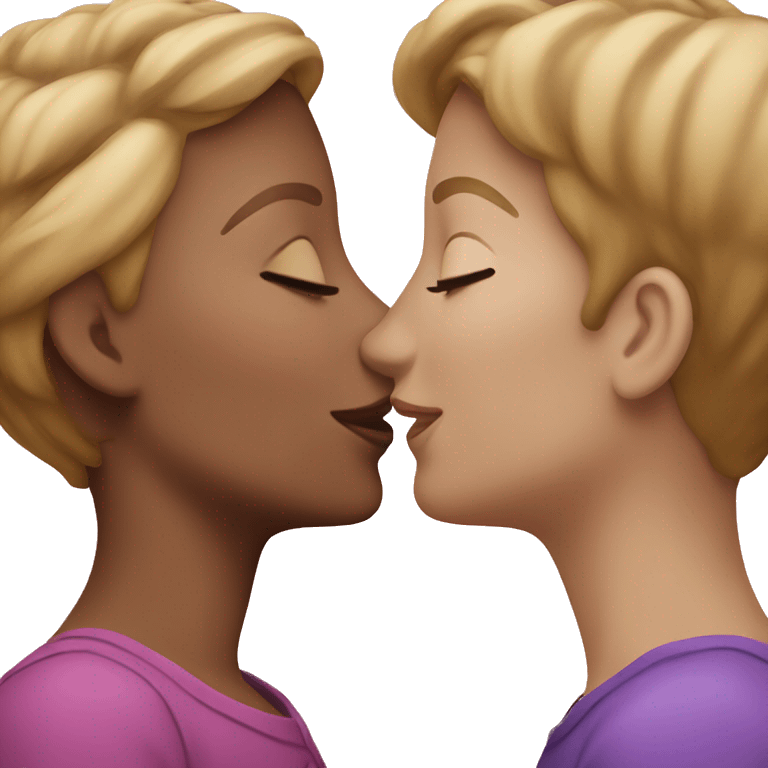 Lesbian kiss emoji