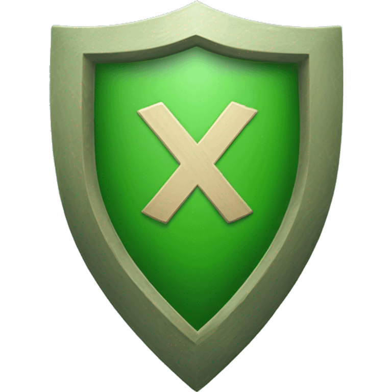 green shield with check icon  emoji