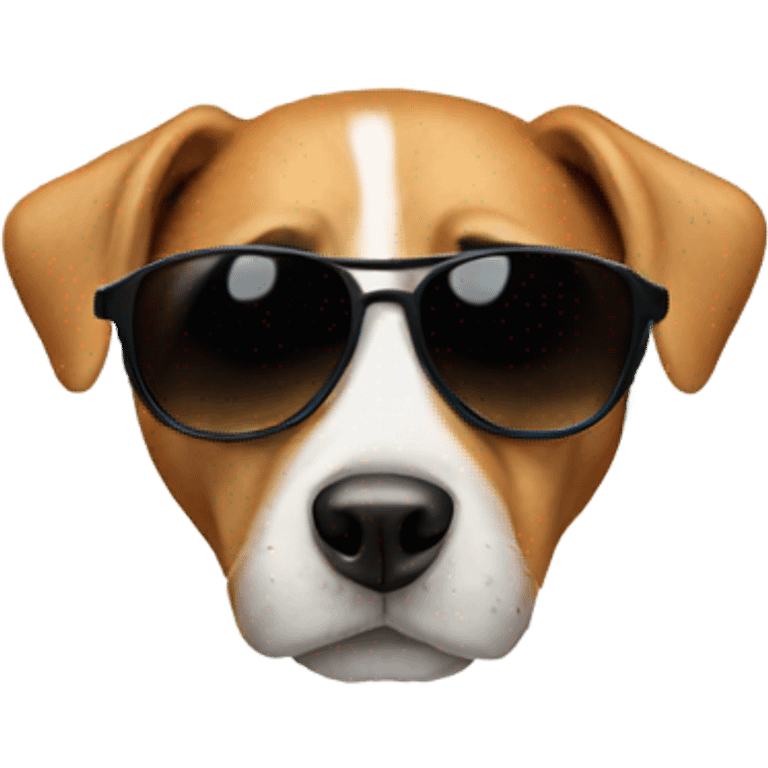 Dog wearing sunglasses  emoji