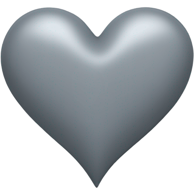 Grey heart emoji