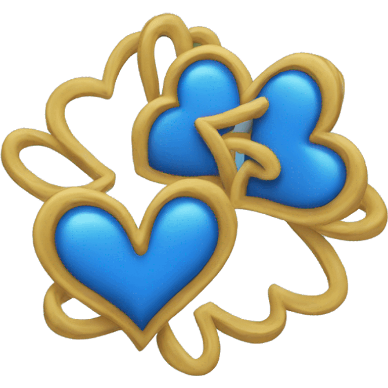 blue hearts spin emoji