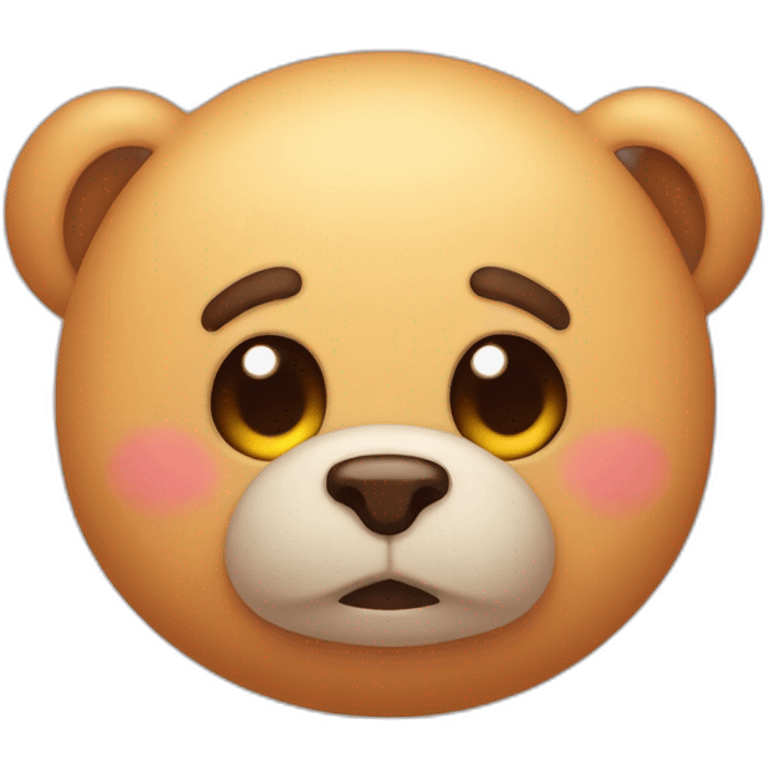 embarrassed cute cuddly toy emoji