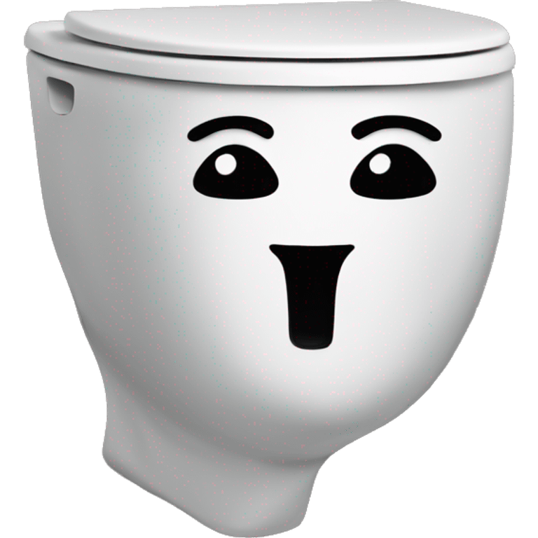 skibidi toilet with an face abov the toilet emoji