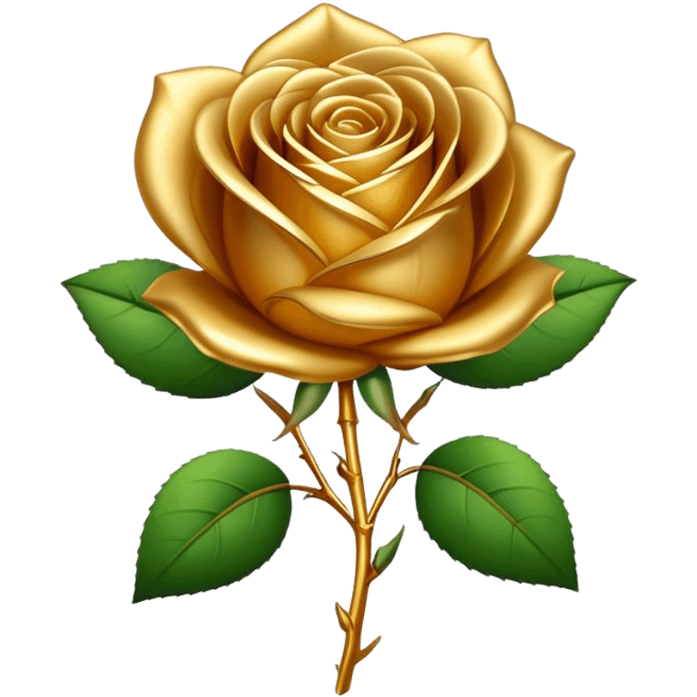 Gold rose emoji