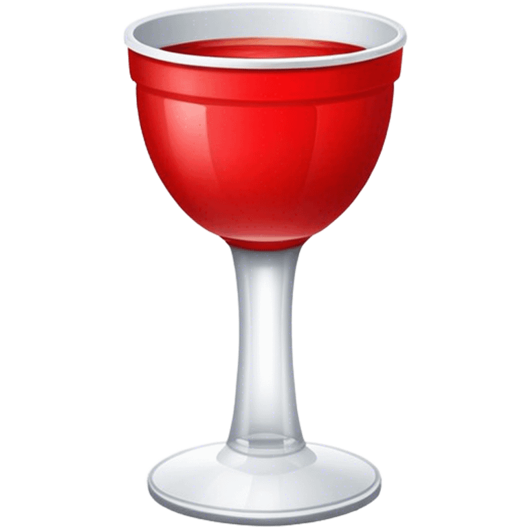 Red beer pong cup emoji