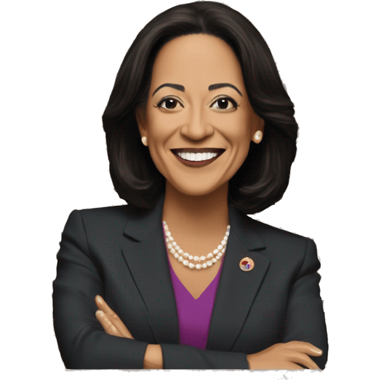 make an emoji of Kamla Harris winning in USA emoji