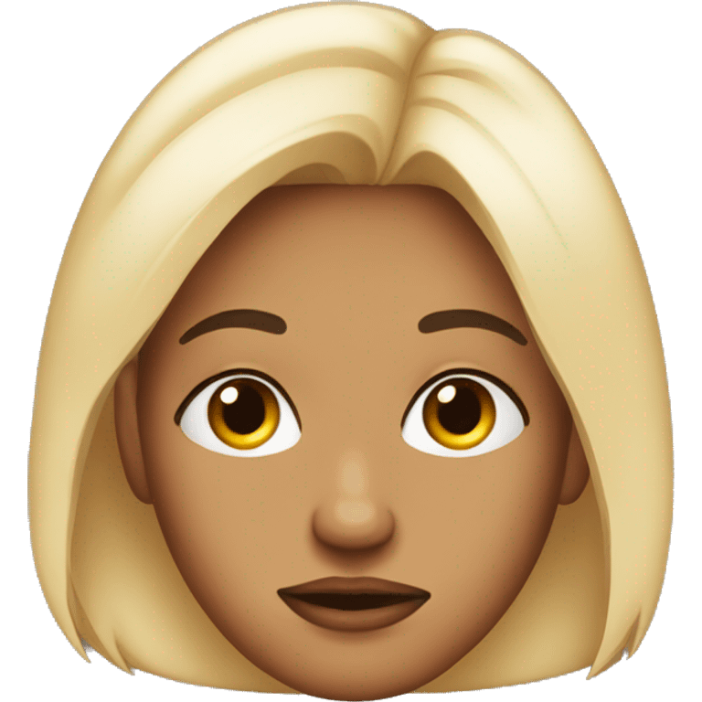 Resting bitch face emoji