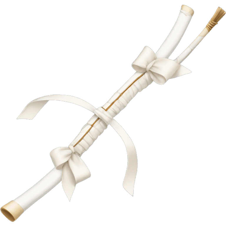 white long bow emoji