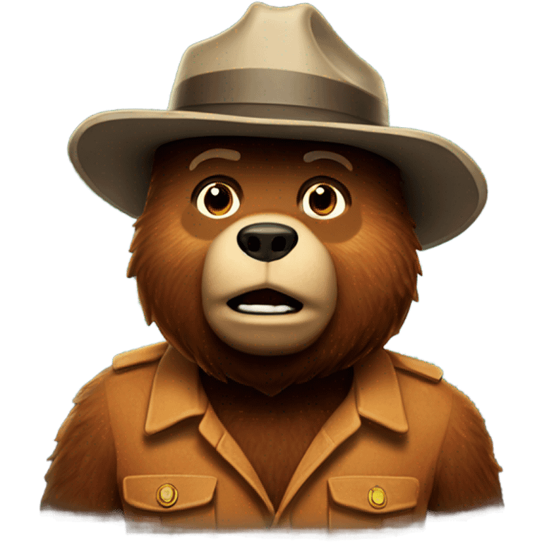 Smokey the bear emoji