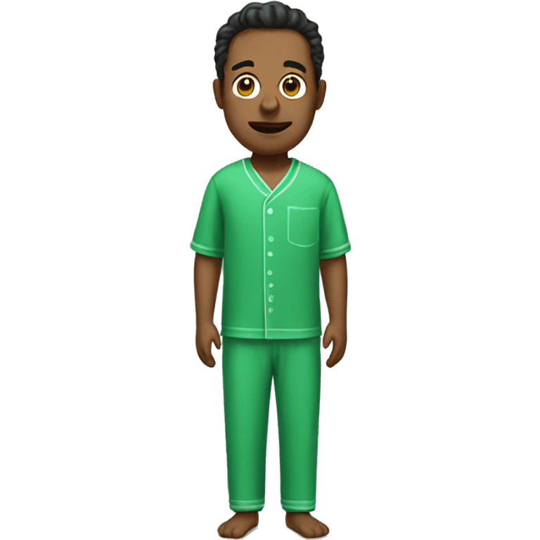 Man in Green pyjamas  emoji