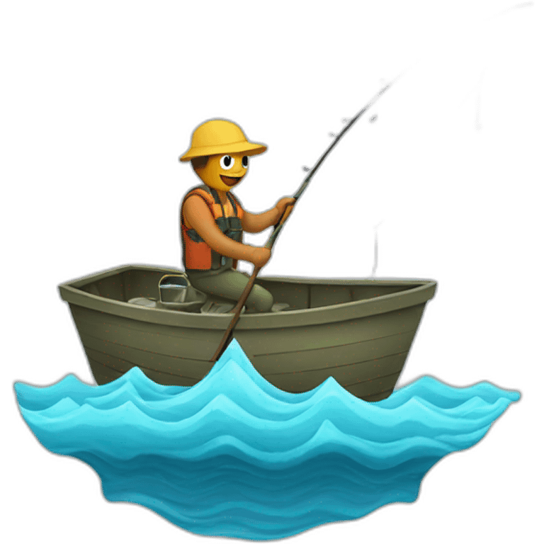 Fishing and water  emoji