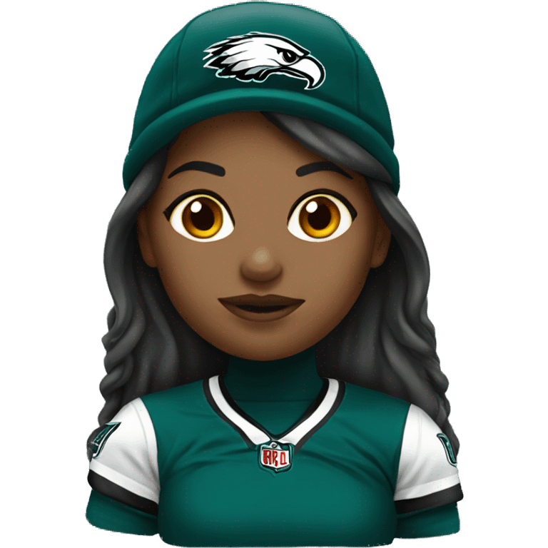 Eagles girl fan emoji