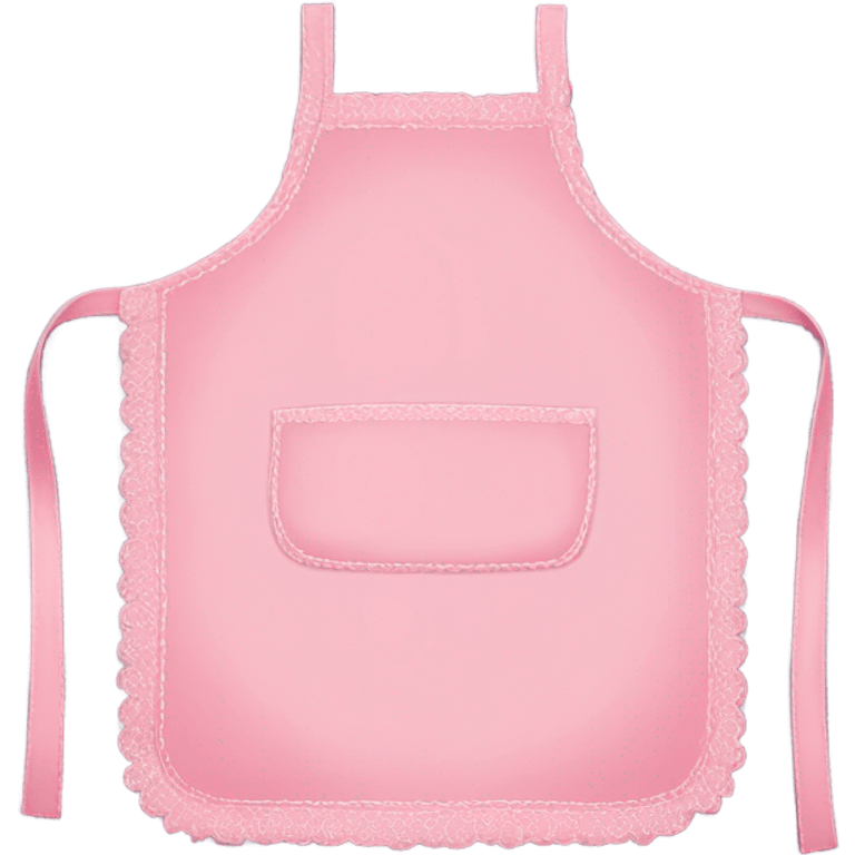 Pink pastel apron without human emoji