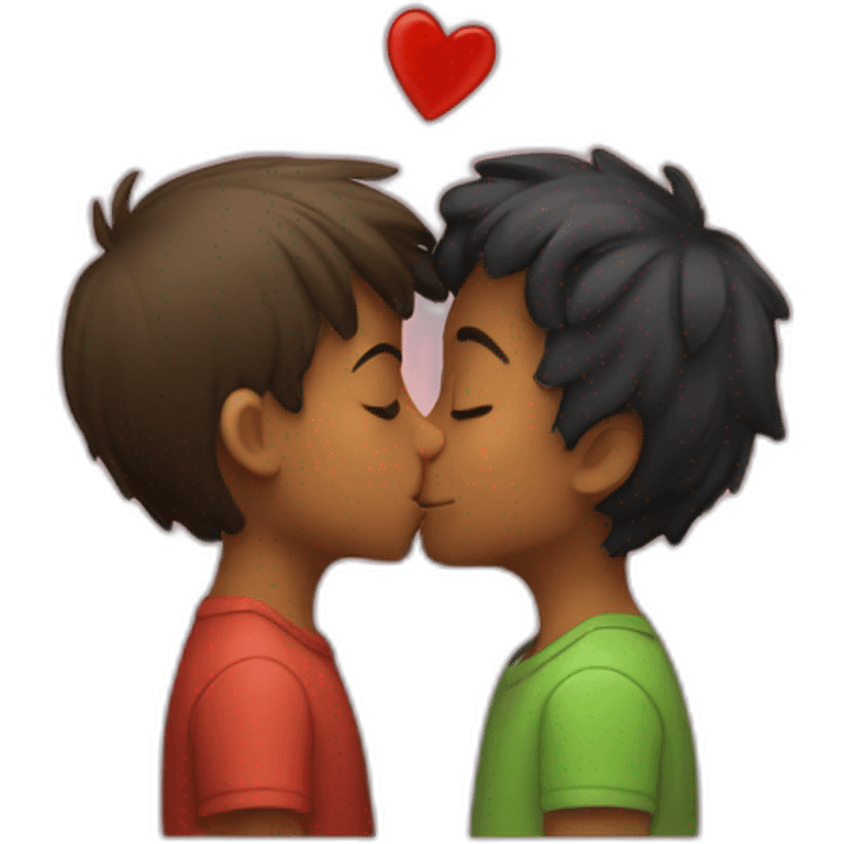 Kissing boy emoji