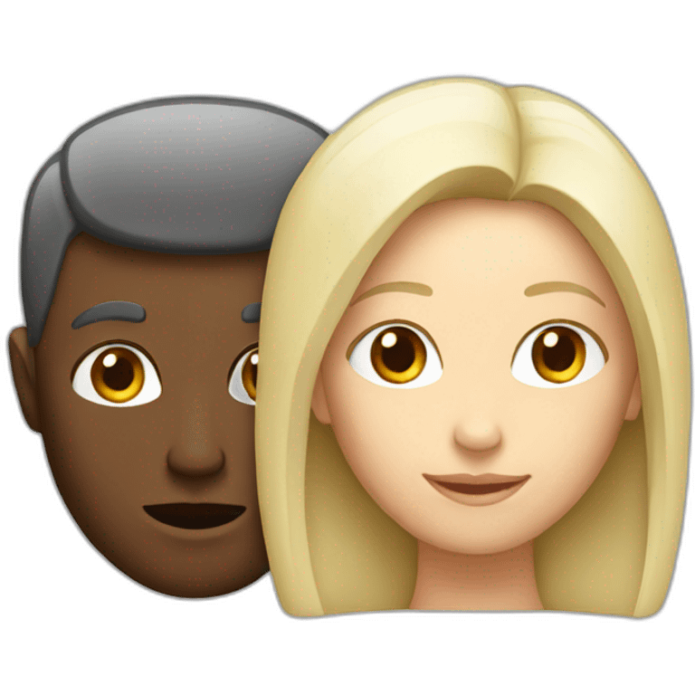 man and woman with an idea emoji