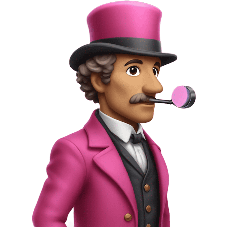 Sherlock Holmes all in the pink suit  emoji