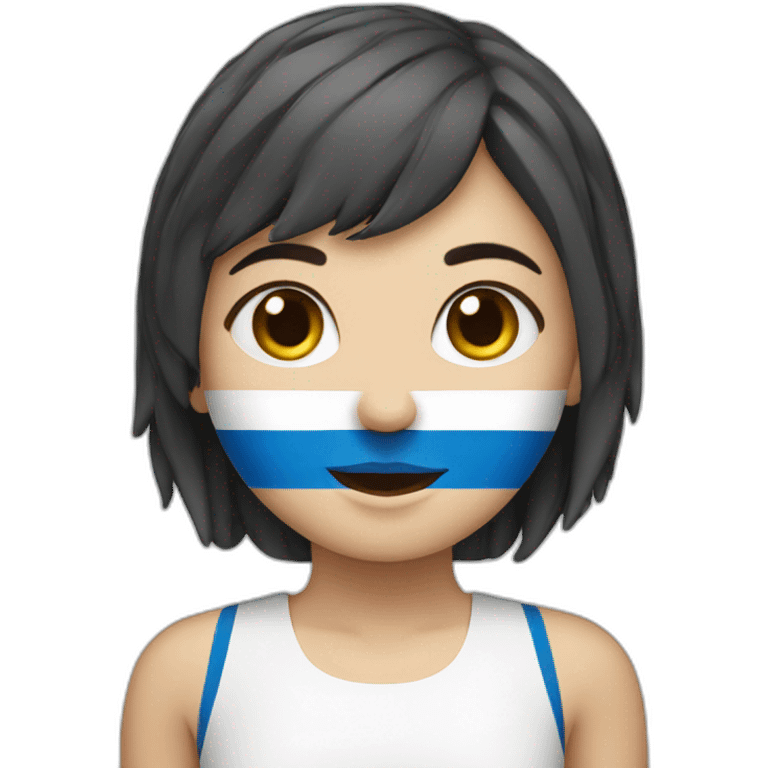 girl swimmer with Estonian flag emoji