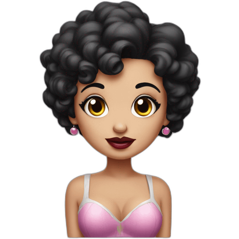 Betty boop character big head emoji