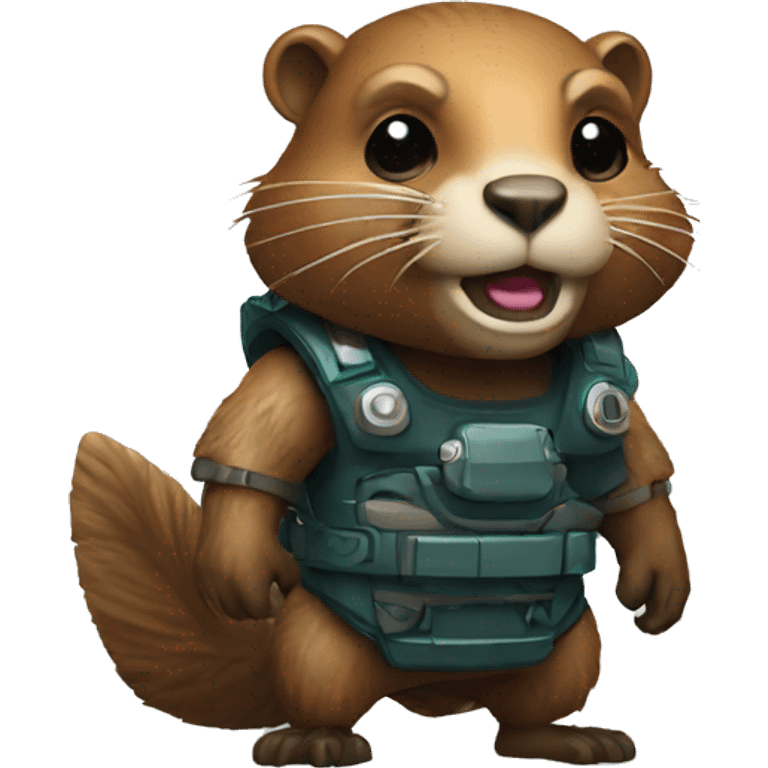  beaver cyborg emoji