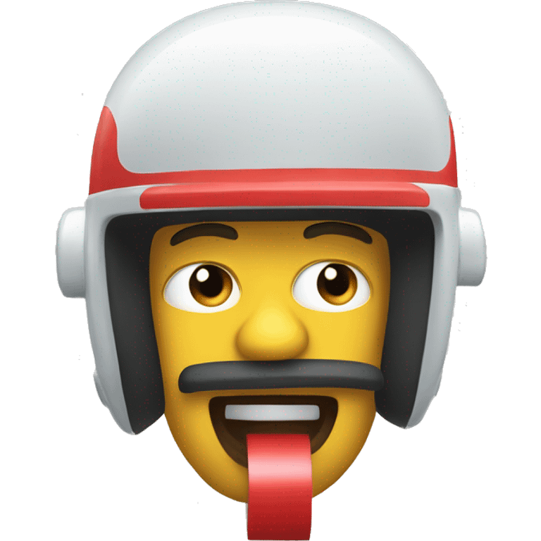 Pez con casco emoji